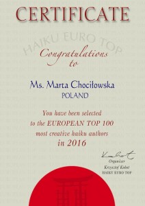 Marta Chociłowska EuroTop 2016